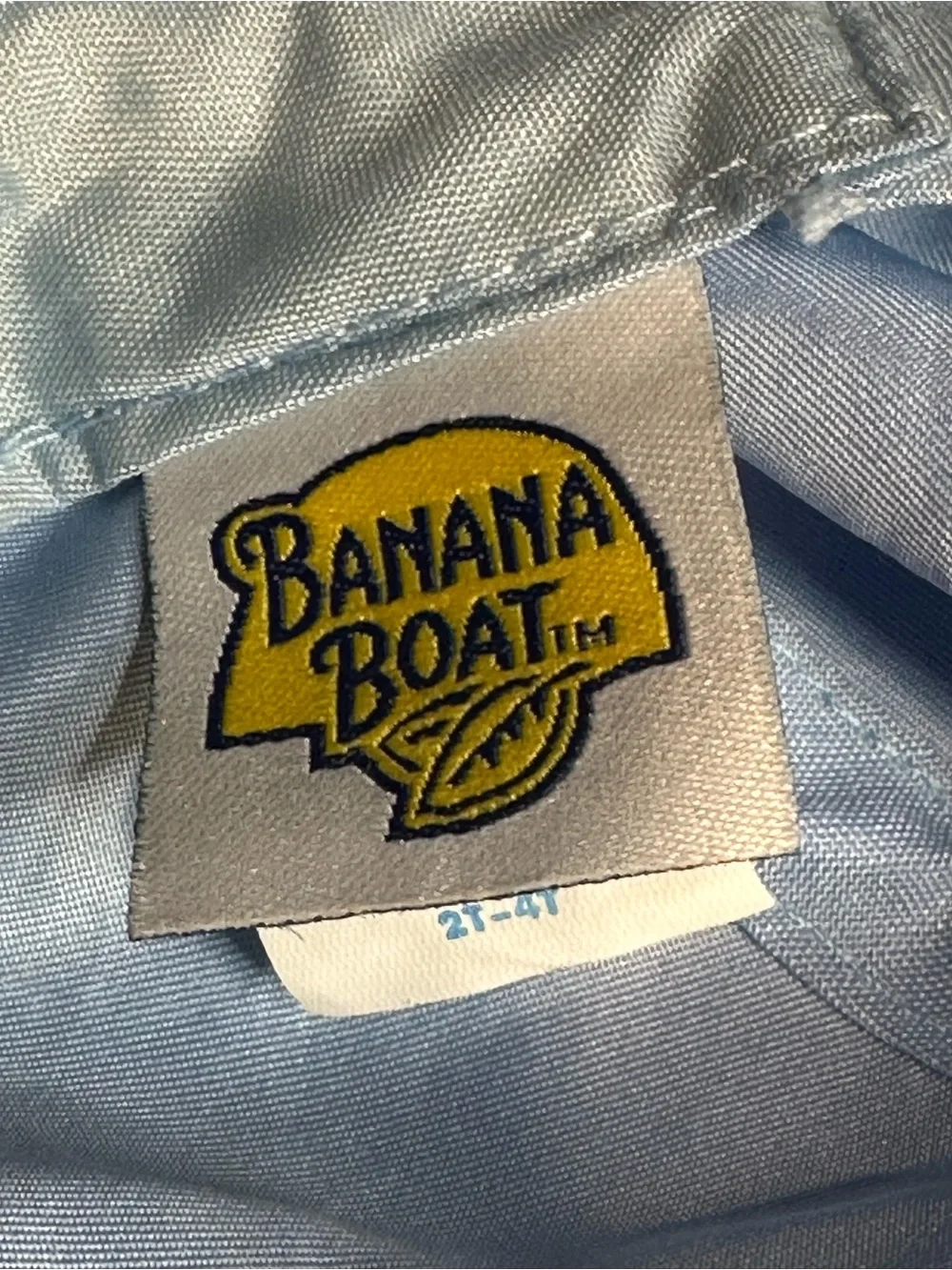 Banana Boat Kids Light Blue Sun Hat Size 2T–4T Wide Brim UV Beach Bucket Hat